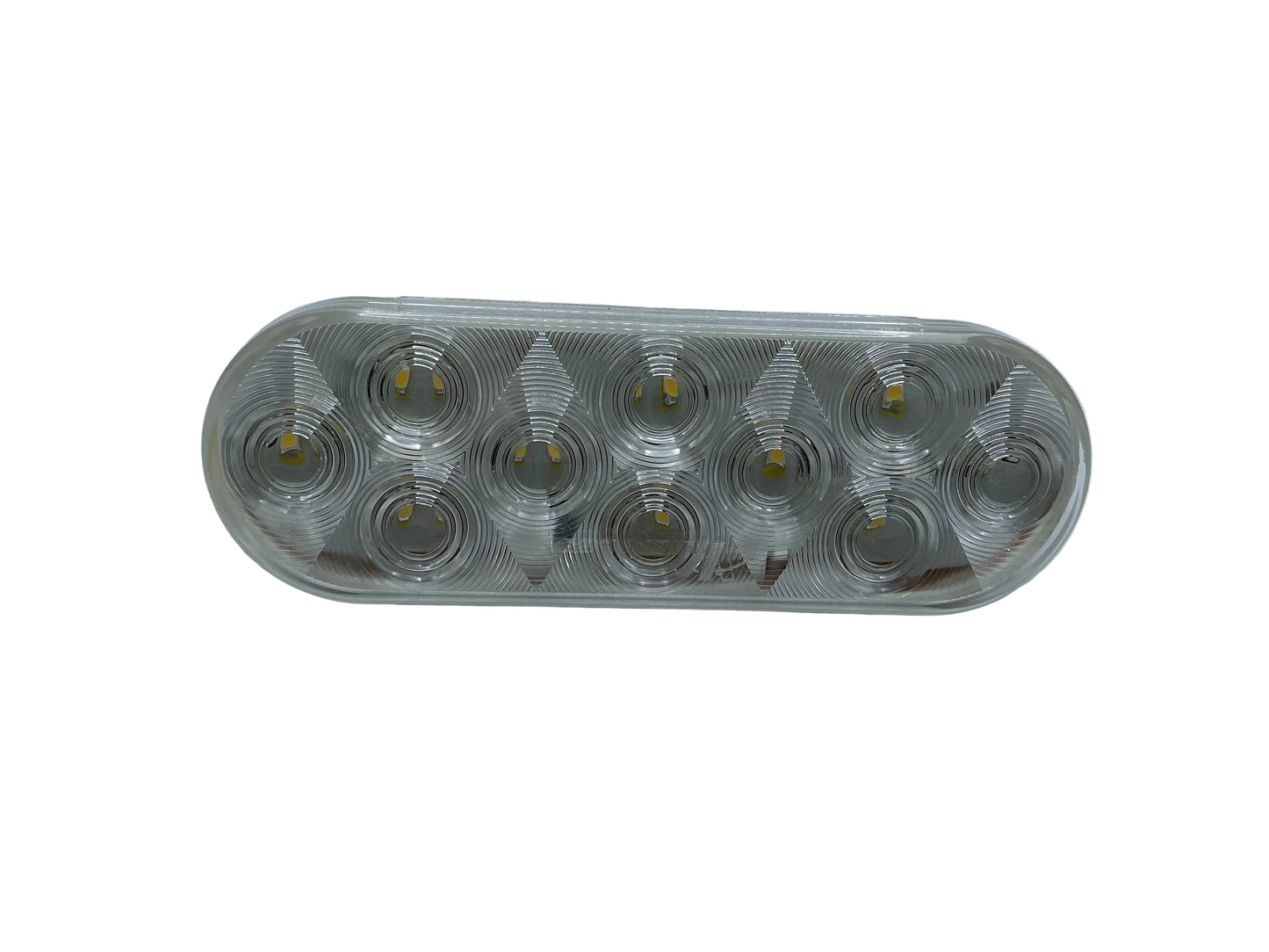 OVAL LED CLEAR BACK UP LIGHT 6"