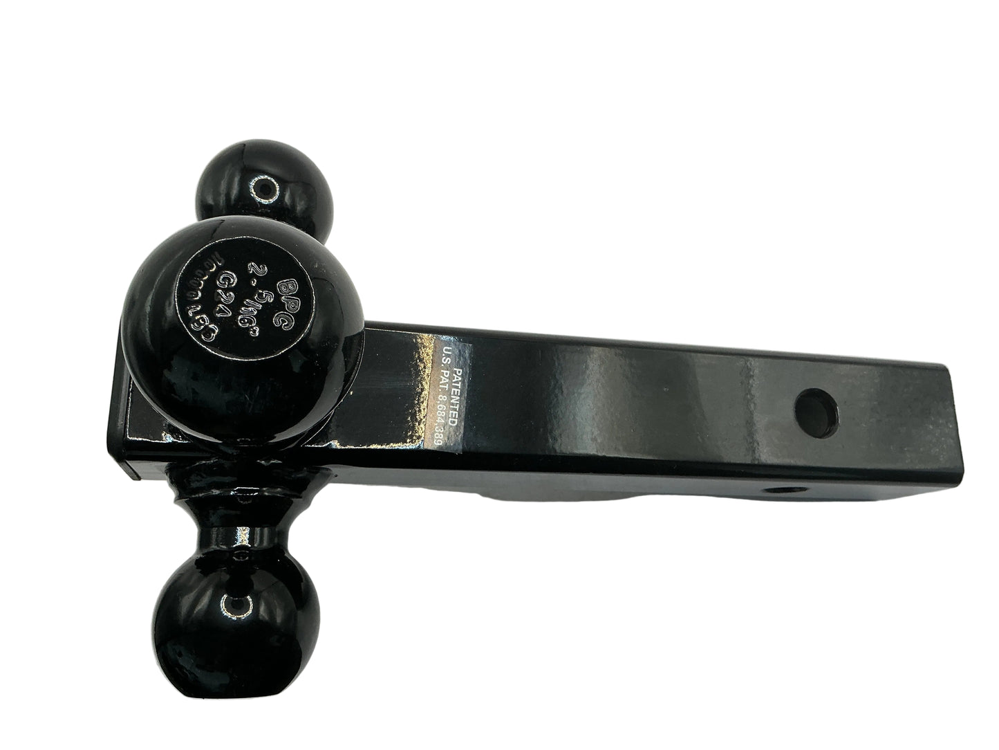 TRI BALL MOUNT WITH HOOK 2IN SHANK