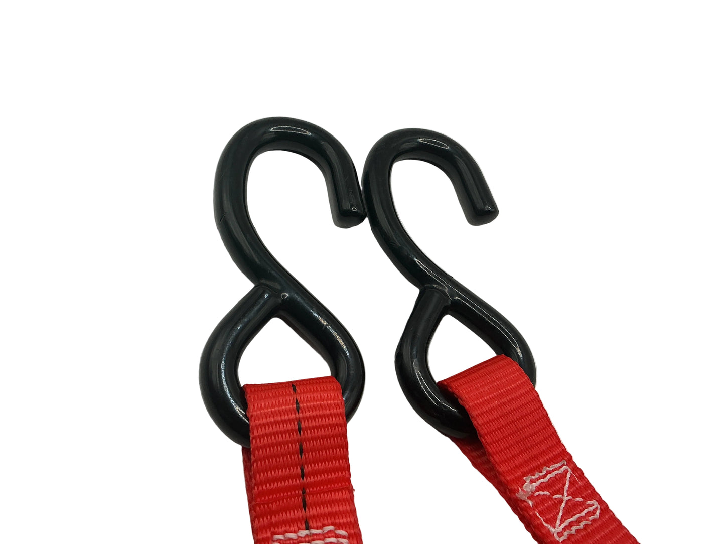 1"X4' RATCHET STRAP W/S-HOOKS RED WEB