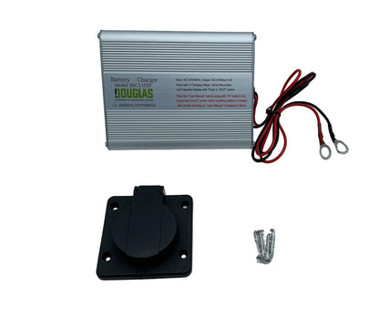 BATTERY CHARGER 12V 5AMP w/TESTER-MAINTAINER 120V AC IN PUT