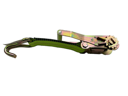 2"x 8' FIXED END RATCHET w/WIRE HOOK (HIGH VIZ WEB)