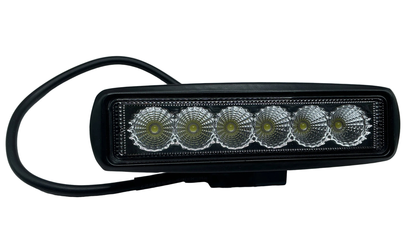 6"LED Light Bar 18w flood 2,880 lumens