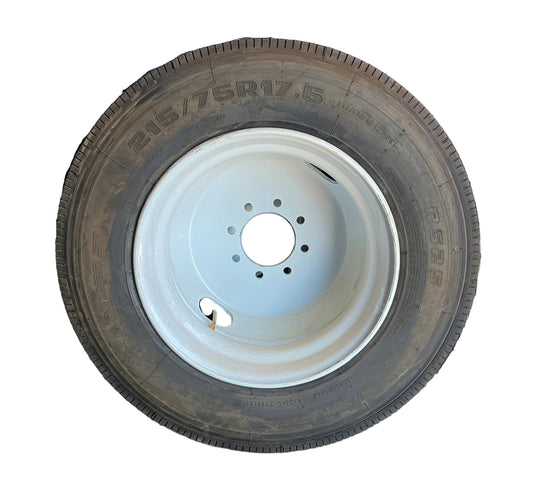 WHITE DUAL HD  215/75 R17.5 18 PLY W/RANIER TIRE