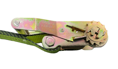 2"x12"Short Wide Handle Ratchet Fixed End w/Wire Hooks (High Viz)