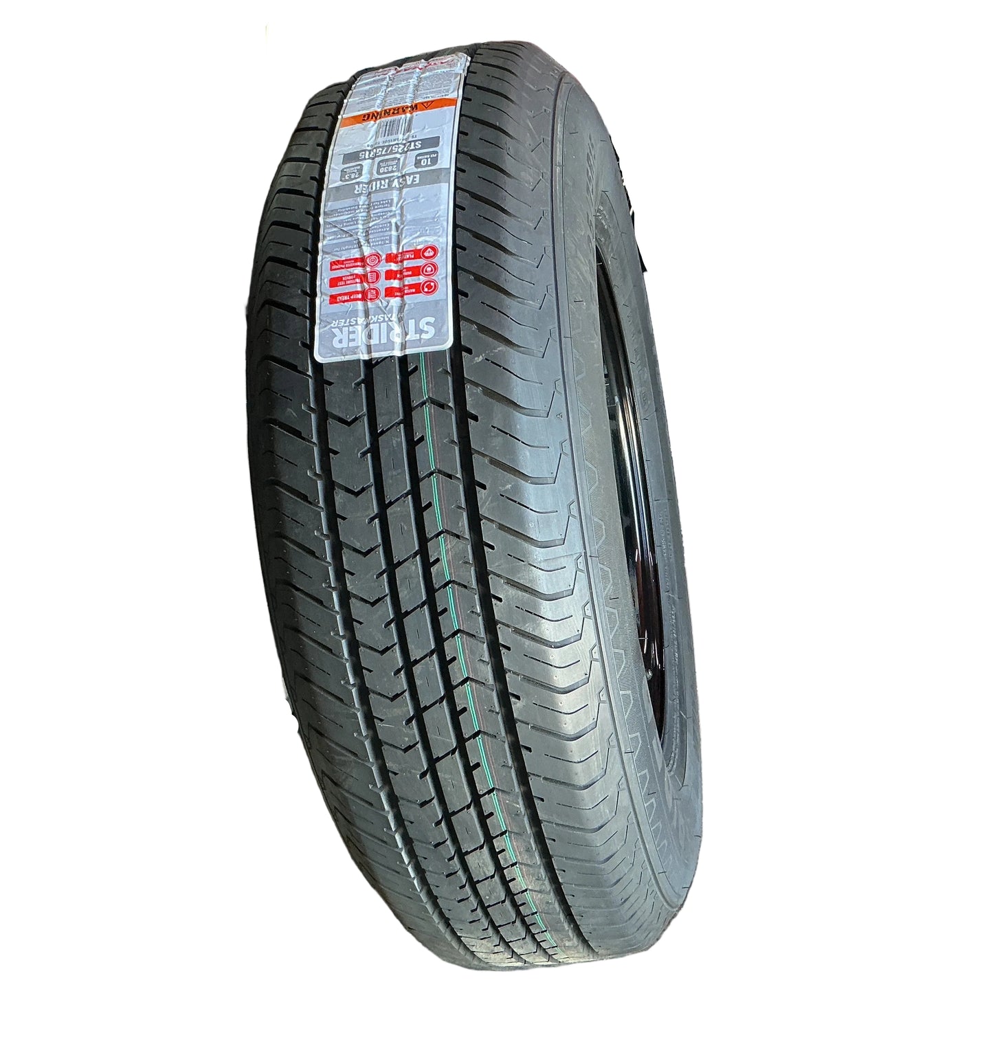 STRIDER 225/75 R15 10PLY BLACK MOD 15X6 6 ON 5.5