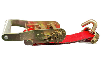 2" x 1' spin free  ratchet w/SSJH Fixed end (RED WEB)
