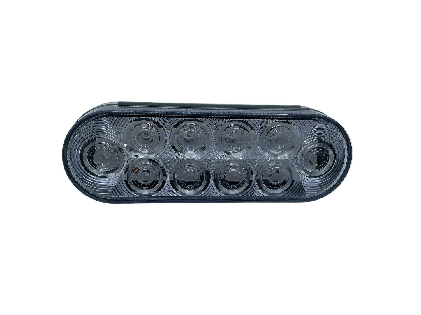 LIGHT LED 6" OVAL CLEAR RED