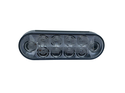 LIGHT LED 6" OVAL CLEAR RED