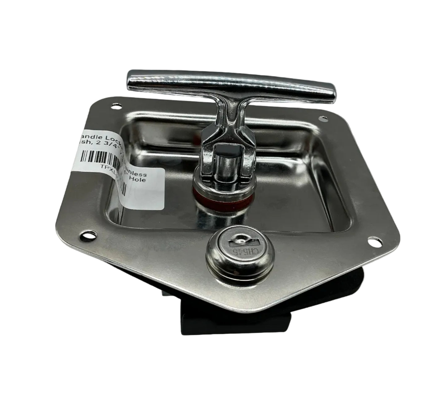 T-Handle Locking, Stainless Finish, 2 3/4" X 3 3/4" Hole Size