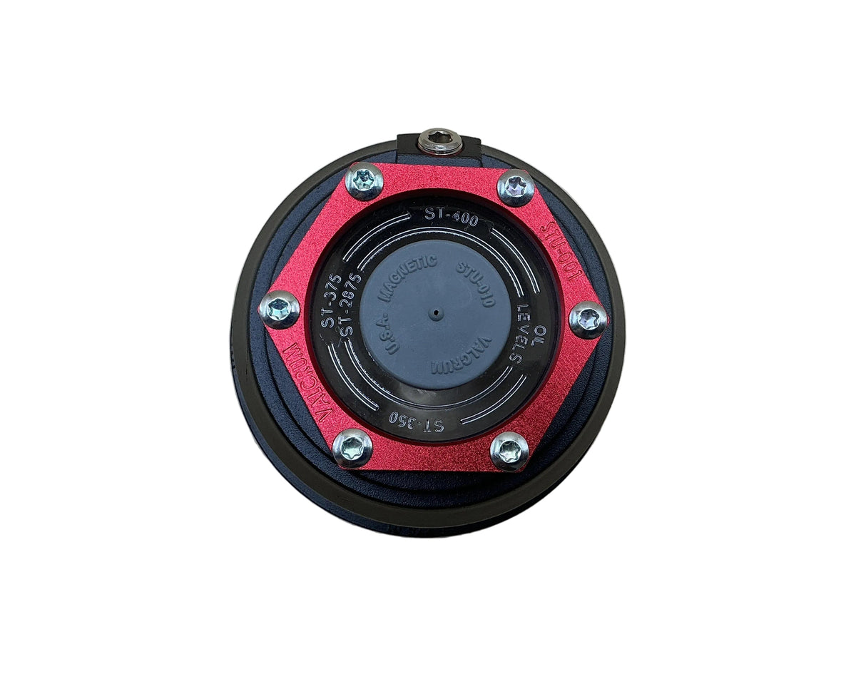 VALCRUM OIL CAP 3.75" 9K-16K A,R,H (E-COATED-BLK)