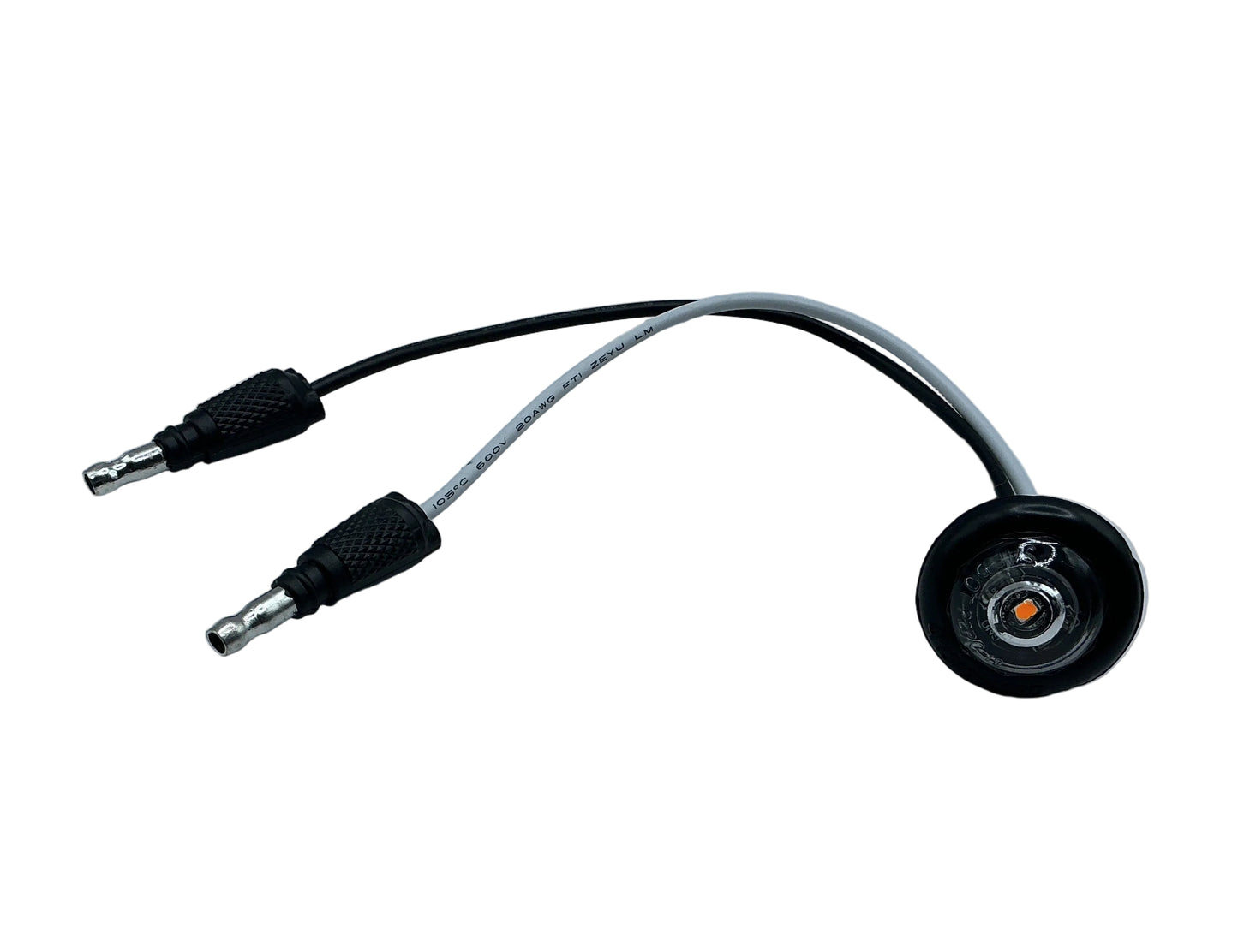 3/4" LED Bullet Light Clear Amber
