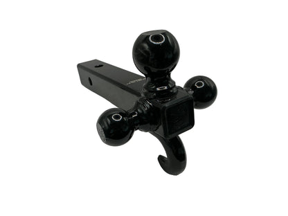 TRI BALL MOUNT WITH HOOK 2IN SHANK