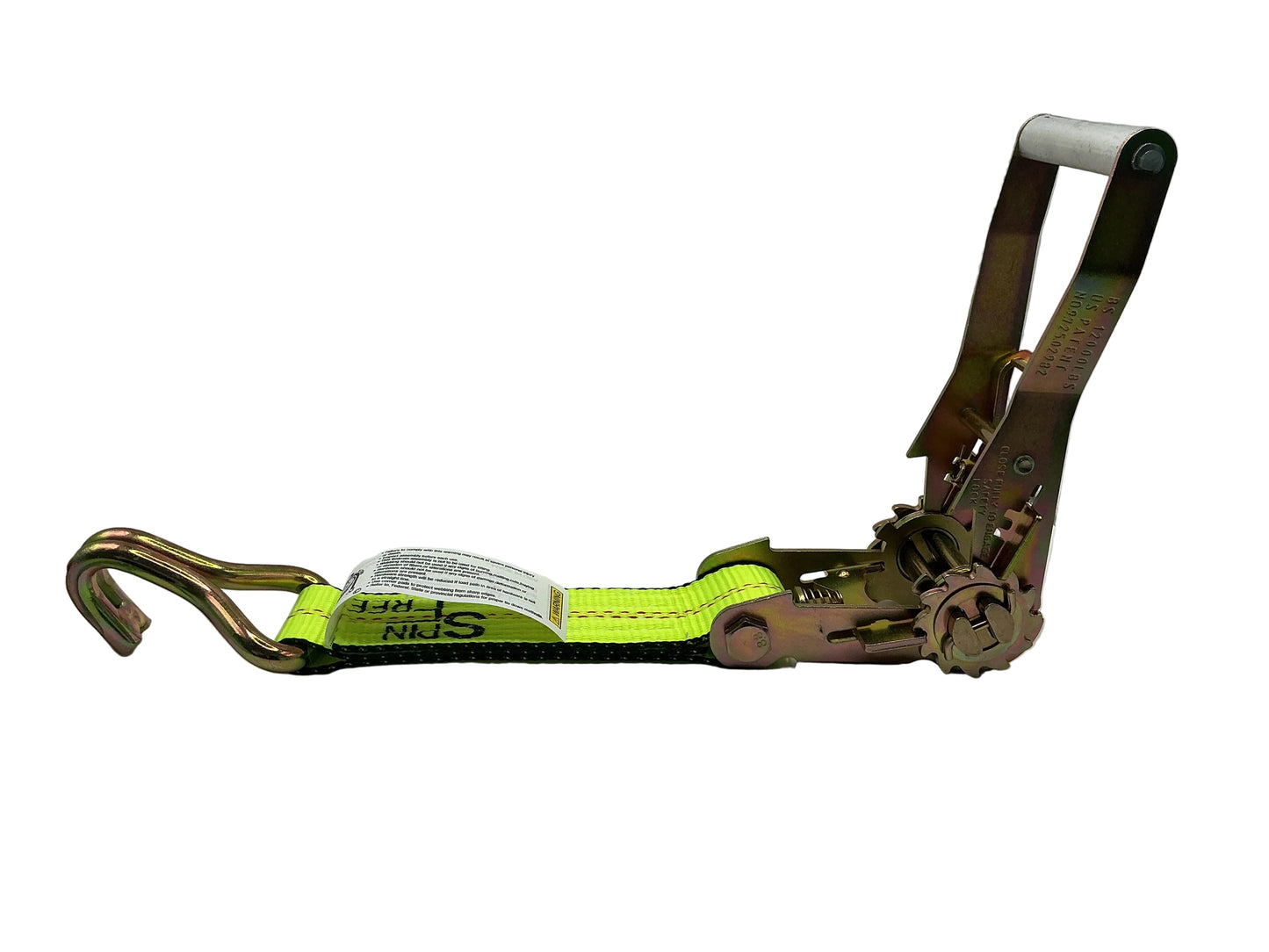 2"x 8' FIXED END RATCHET w/WIRE HOOK (HIGH VIZ WEB)