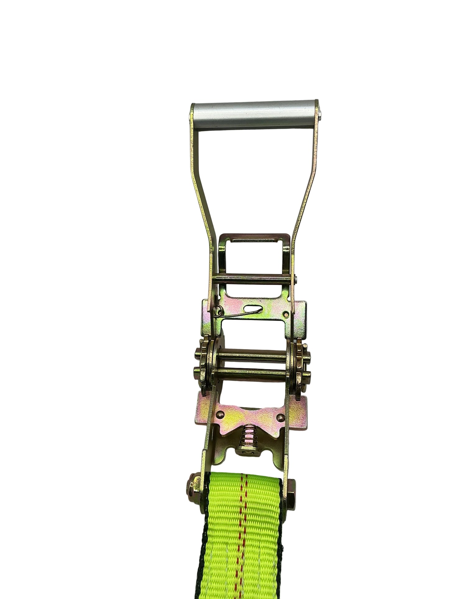2"x 8" FIXED END RATCHET w/FLAT HOOK (HIGH VIZ WEB)