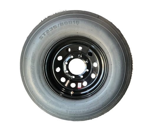 Black Mod with 235/80 R16 14Ply Rainier Tire 8 lug