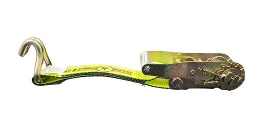 2"x12"Short Wide Handle Ratchet Fixed End w/Wire Hooks (High Viz)