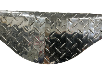 Fender Tandem Axle, Teardrop 9" W x 72" L  ALUM DIAMON PLATE