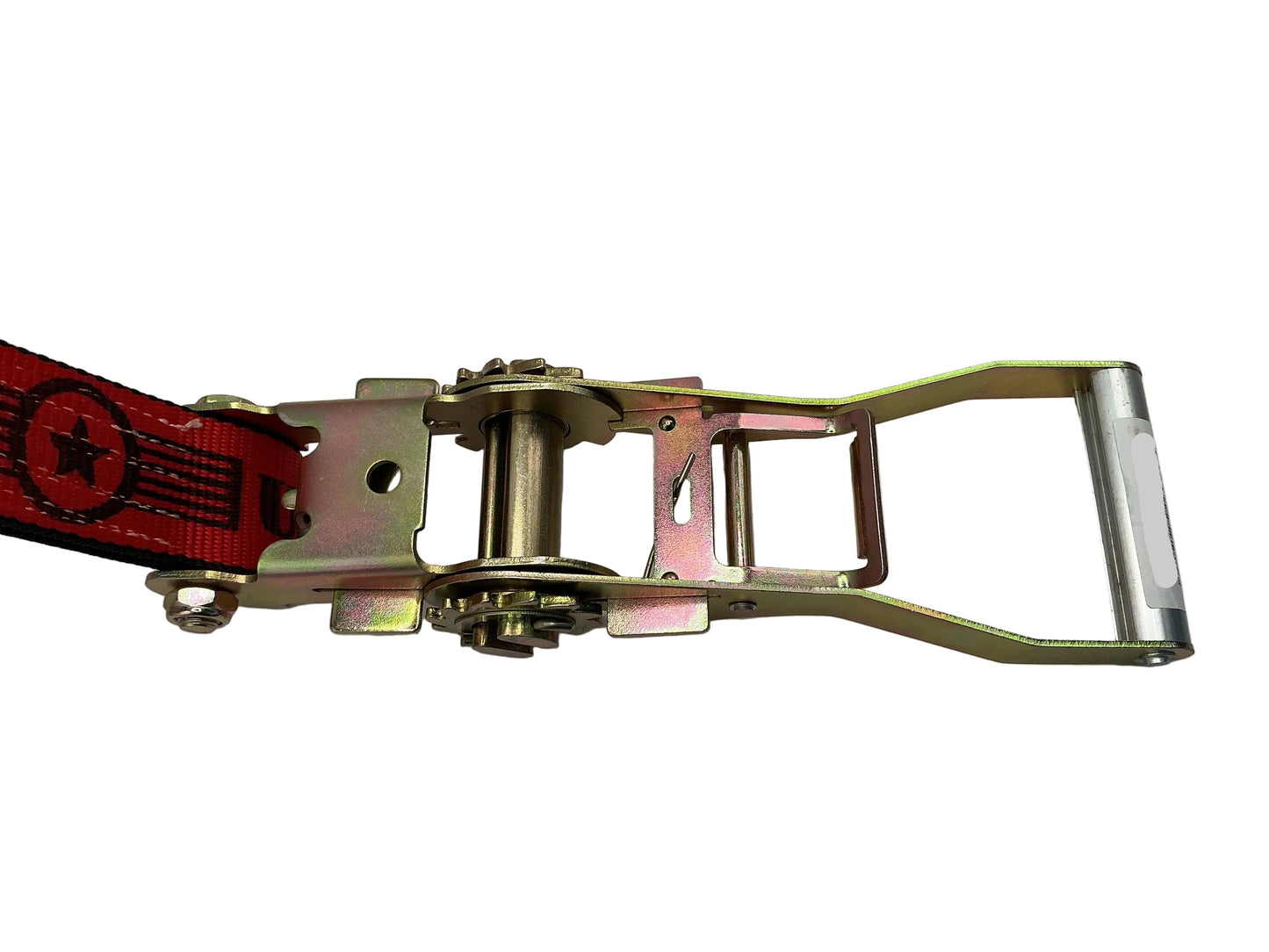 2"x 8" FIXED END RATCHET w/FLAT HOOK (RED WEB)