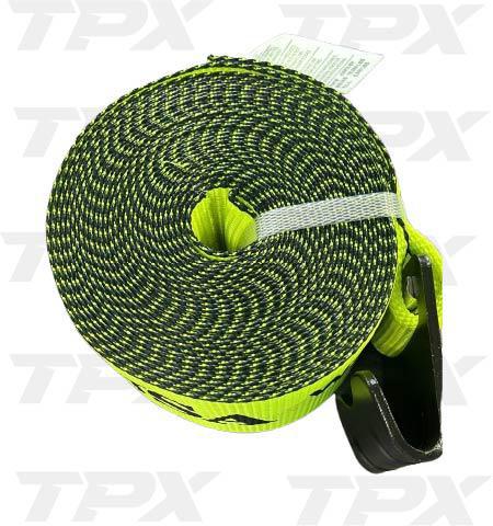 4"x30' WINCH STRAP WITH FLAT HOOK