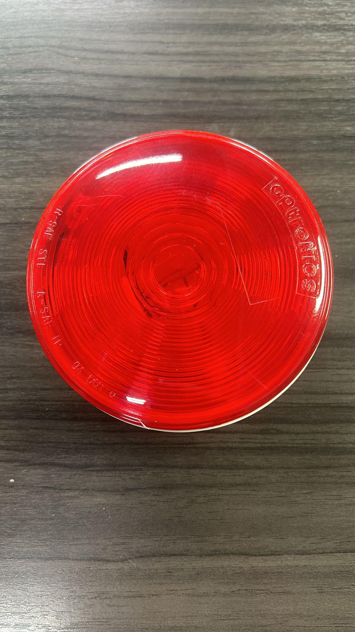 4" ROUND, GROMMET MOUNT, STOP/TURN/TAIL,RED