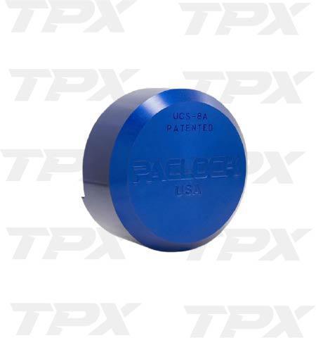 Hockey Puck Lock 3-Pack plus 1 Cylinder Blue