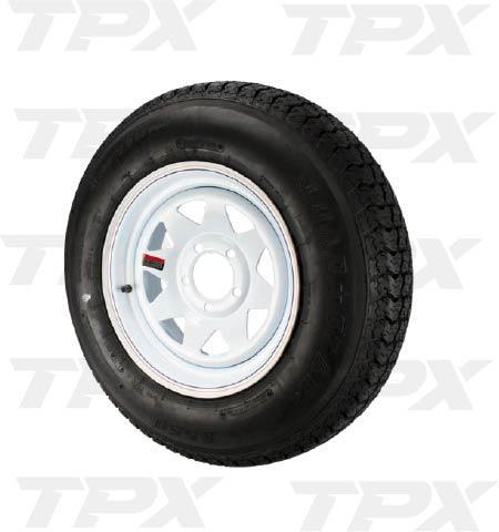 WHITE DUAL 16" W/ 235/80 10PLY W/WANDA TIRE