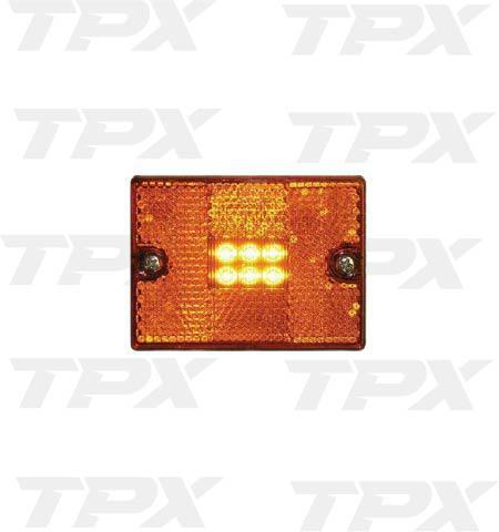 LIGHT LED SQUARE STUD MOUNT AMBER