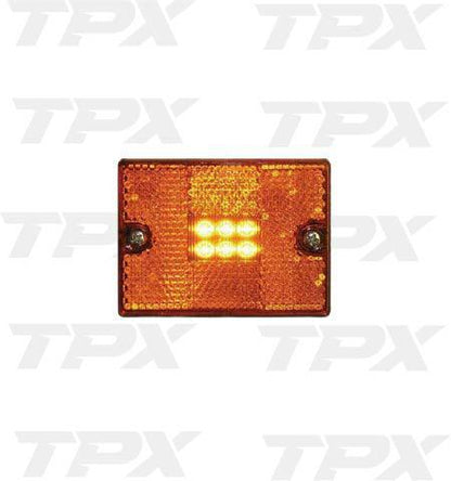 LIGHT LED SQUARE STUD MOUNT AMBER