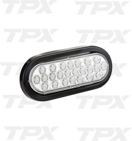 CLEAR 6"OVAL BACKUP LIGHT KIT