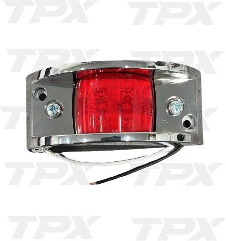 LED LIGHT C/M CHROME PLATED VANGUARD STYLE RED