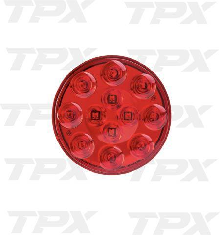 LED LIGHT 4" ROUND RED