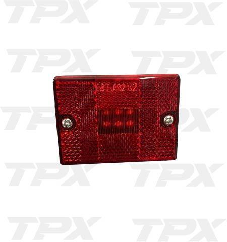 LIGHT LED SQUARE STUD MOUNT RED