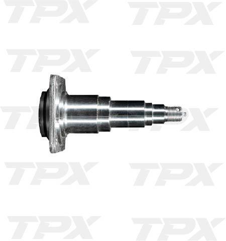 Spindle for 12,000lb axles with cotter hole, integrated flange