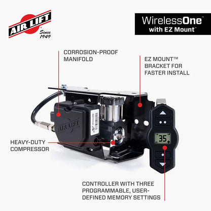 Wireless One W/EZ  Mount. HD 12V Air Compressor