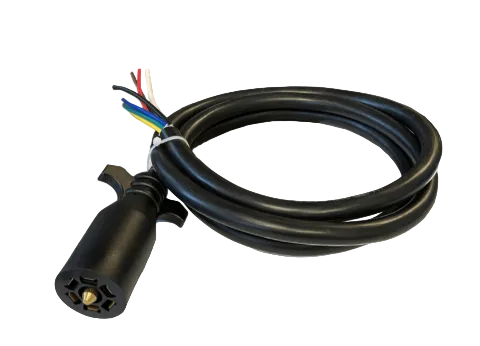 7 WAY RV Plug w/ 10" Wire Lead 7-Wire